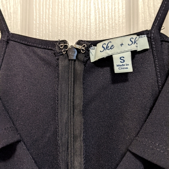 Boutique 1861 Navy Wrap Dress - Picture 4 of 4